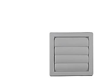 Duka lamelventil type 70 - PVC, Grå, Ø180x180 mm