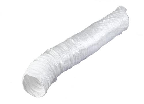 Duka flexslange Ø127X6000 mm - PE, Hvid, Tåler op til 80 grader