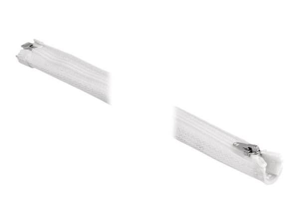 Delock - Flätad ärm - 50 mm diameter with zip fastener - 1 m - vit