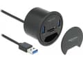 Miniatyrbild 5 av 5: Delock - Hubb - 2 x USB 3.2 Gen 1 - försänkt montering möjlig