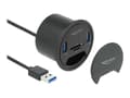 Miniatyrbild 1 av 5: Delock - Hubb - 2 x USB 3.2 Gen 1 - försänkt montering möjlig