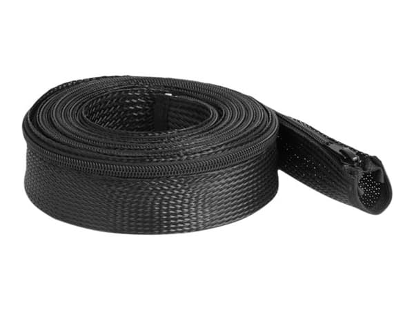 Delock - Cable sleeving - zip fastener, heat-resistant, 3 m x 50 mm - 3 m - svart