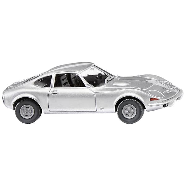Wiking 0804 10 H0 Byggmodell Bil Opel GT, silvermetallic