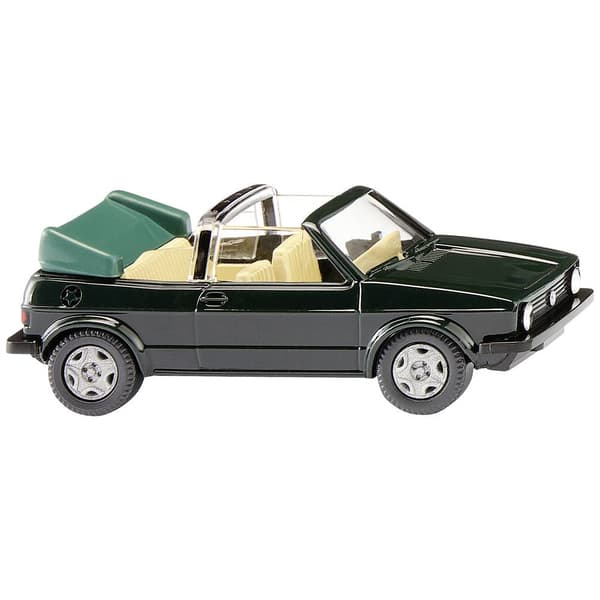 Wiking 0046 05 H0 Byggmodell Bil Volkswagen Golf i Cabrio, mörkgrön