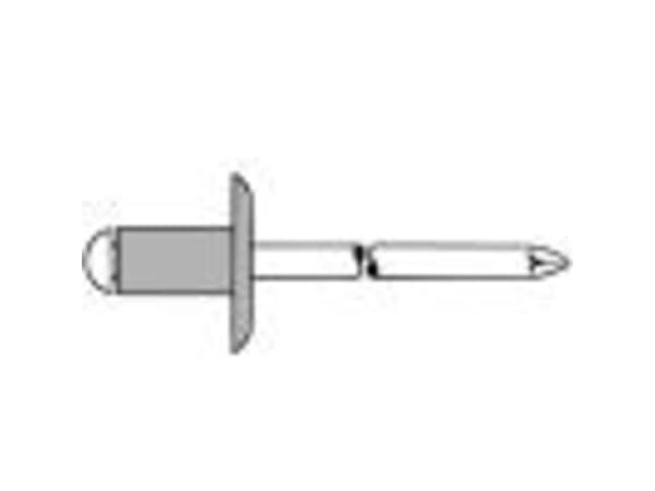 Gesipa 1433613 Blindnitter Rustfrit stål Aluminium 250 stk
