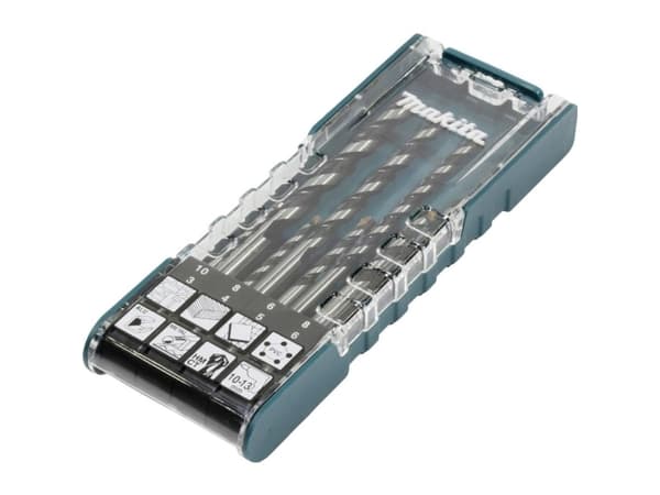 Makita - Borrsats - 8 delar - 5 mm, 6 mm, 8 mm, 10 mm, 4 mm, 3 mm - rakt - längd: 75 mm, 85 mm, 100 mm, 120 mm, 150 mm, 70 mm