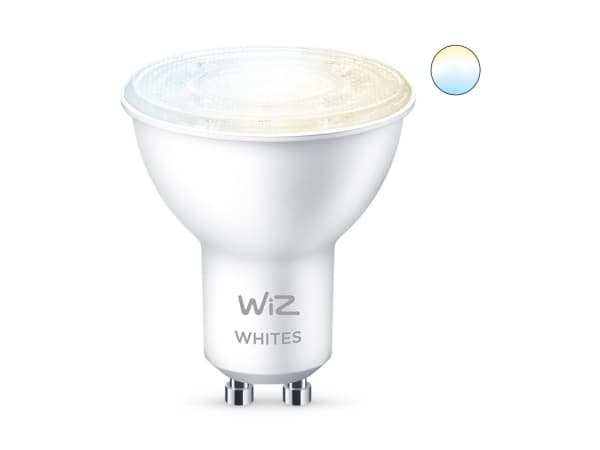 WiZ Whites - LED-pære for søkelys - form: PAR16 - GU10 - 4.9 W (ekvivalent 50 W) - klasse F - varm hvitfarge til dagslys - 2700-6500 K