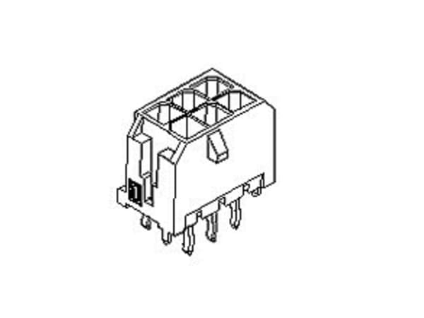 Molex Sisäänrakennettu tappiliuska (vakio) 440670402 1 kpl Lokero