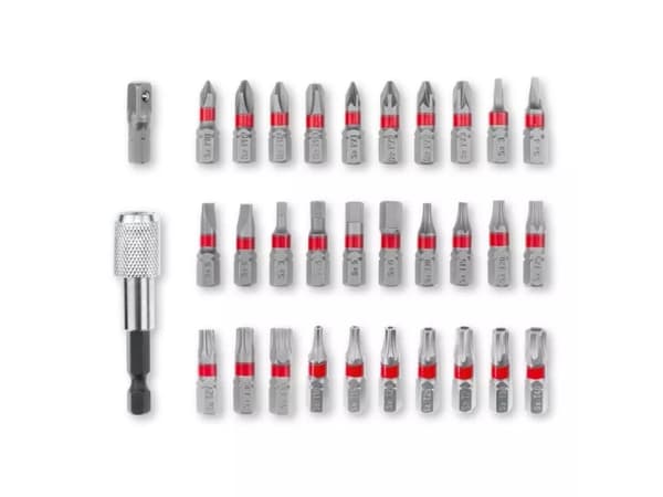 Einhell 49118693, 30 stykker, PH2, PZ3, 1/4", Kull stål, 25 mm, 108 mm