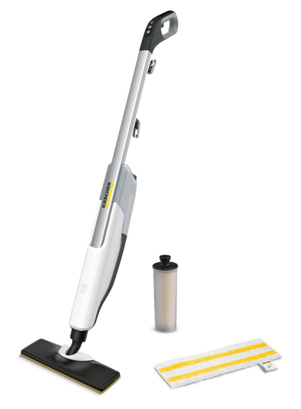 Kärcher KST 2 Upright EasyFix Steam Mop - Damprenser fjerner opptil 99,999 % av alle vanlige husholdningsbakterier fra harde overflater
