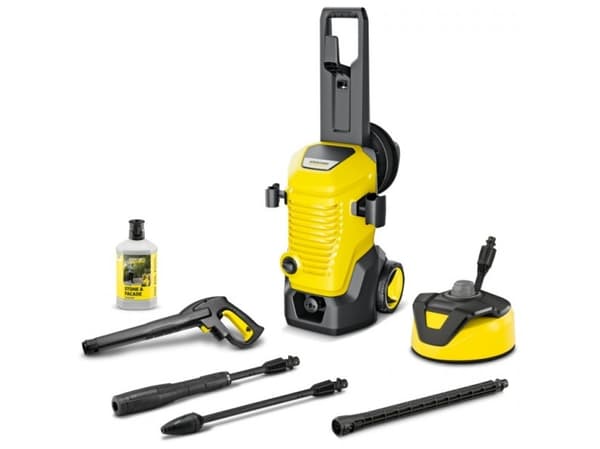 Kärcher high-pressure cleaner K 5 WCM Premium Home (yellow/black, with dirt blaster, hose reel and surface cleaner)