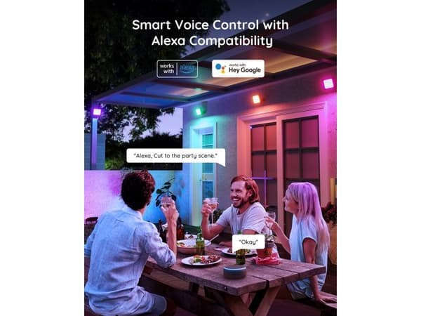 Govee H7060; LED-valonheittimet; RGBICWWW, IP65, Bluetooth, Wi-Fi