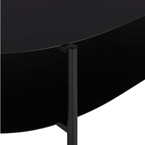 Soffbord Enebakk 112x62x40,5 cm stål svart matt [en.casa]