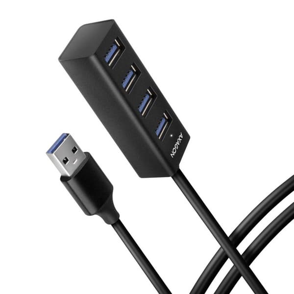 AXAGON HUE-M1AL 4 Port USB-Hub 3.0 Silver