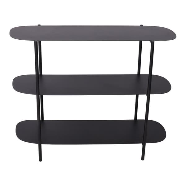 Sidobord Enebakk 70x90x32 cm stål svart matt [en.casa]