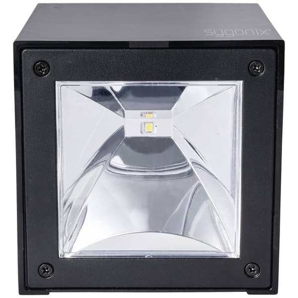Sygonix SY-5499356 Solcells-utomhusväggbelysning SMD LED 0.9 W Svart