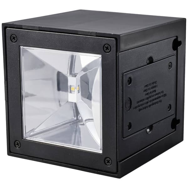 Sygonix SY-5499356 Solcells-utomhusväggbelysning SMD LED 0.9 W Svart