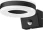 Miniatyrbilde 1 av 2: Vegglampe Orno HOWLIT LED 20W, hagelampe med bevegelsessensor, 1800lm, IP65, 4000K, svart
