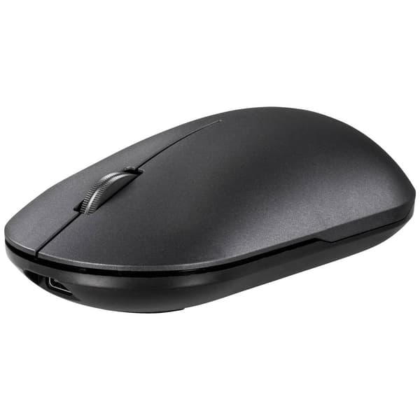 Renkforce RF-WM-200 WiFi mus Sladdlös, Bluetooth Optisk Svart 3 Knappar 800 dpi, 1200 dpi, 1600 dpi, 2400 dpi, 4000 dpi