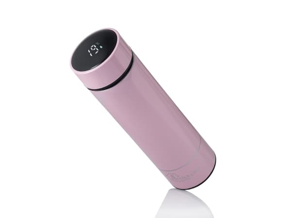 Extralink MUG-SMART500 PINK, Rosa, Rostfritt stål, Rostfritt stål, Plast, Kaffe, Juice, Te, 12 h