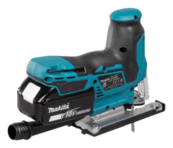 Makita DJV185RF1J, Kaarikahva, Vihreä, 90°, Alumiini, Terästä, Puu, Harjaton, Deep discharge