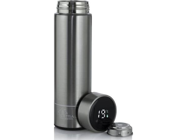 Extralink MUG-SMART500 SILVER, Silver, Rostfritt stål, Rostfritt stål, Plast, Kaffe, Juice, Te, 12 h