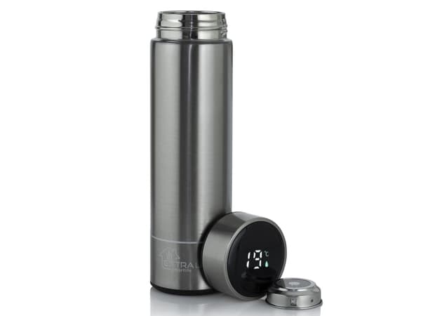 Extralink MUG-SMART500 SILVER, Silver, Rostfritt stål, Rostfritt stål, Plast, Kaffe, Juice, Te, 12 h