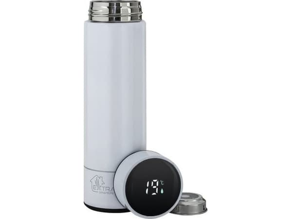 Extralink Smart Travel Mug White | Lämpömuki | LED-näytöllä varustettuna