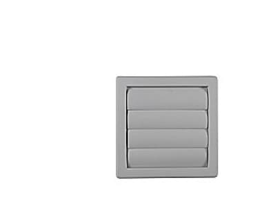 Duka lamelventil type 70/10C - PVC, Grå, Ø180x180 mm, Overgang Ø100 mm