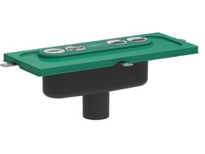 hansgrohe uBox Universal Fitting linjaviemäriin, pystyasennus