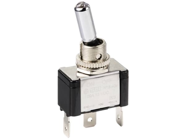 TRU COMPONENTS TC-11193848 Keinukytkin 12 V/DC 20 A 1 x Off/On Klikkaava 1 kpl 1 kpl