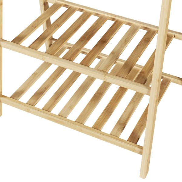 Klädställning Öckerö 150x60x40 cm bambu [en.casa]