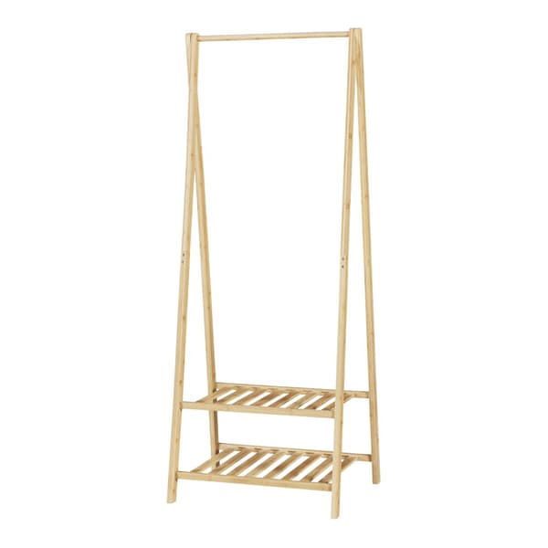 Klädställning Öckerö 150x60x40 cm bambu [en.casa]