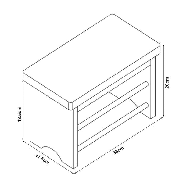 Stegpall Ryslinge 33x21,5x20 cm bambu [en.casa]