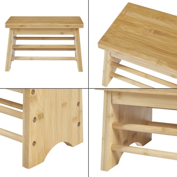 Stegpall Ryslinge 33x21,5x20 cm bambu [en.casa]