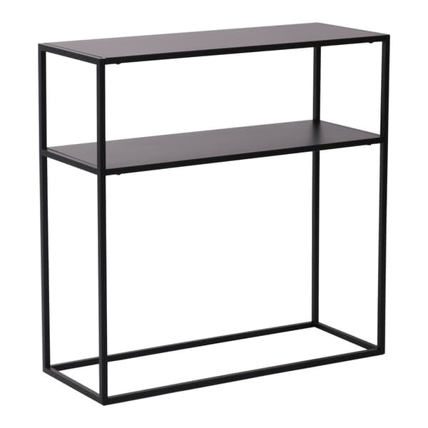 Avlastningsbord Kuhmo 80x80x30cm metall svart [en.casa]