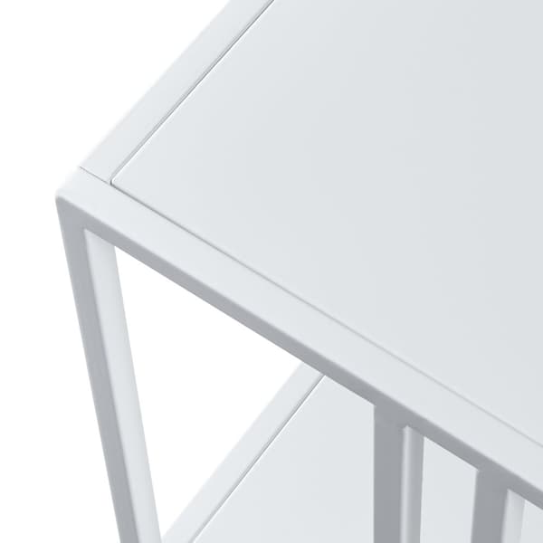 Soffbord Kumlinge 47x110x55 cm metall vit [en.casa]