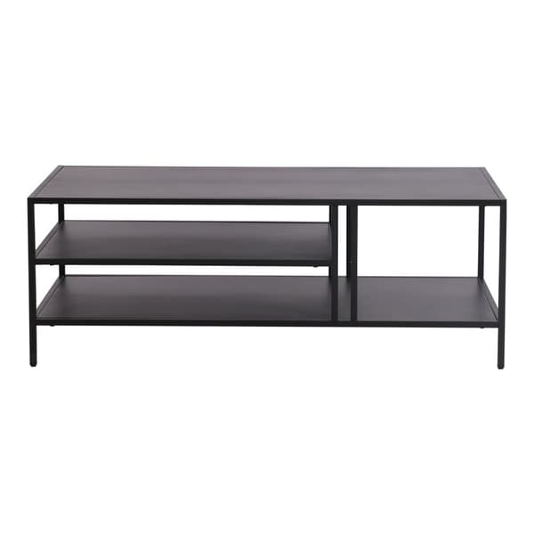 Soffbord Kumlinge 40x110x55 cm metall svart [en.casa]