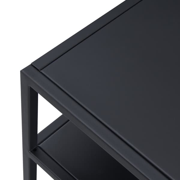 Sidobord Kumlinge 85x55x30 cm svart avlastningsbord [en.casa]