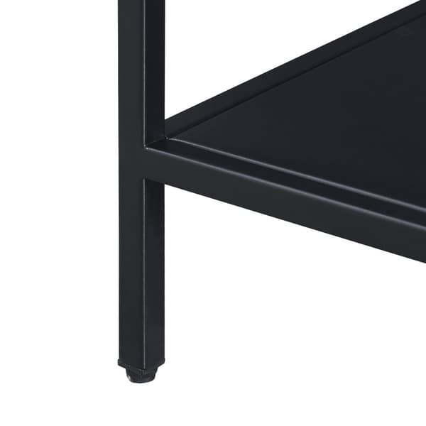 Sidobord Kumlinge 85x55x30 cm svart avlastningsbord [en.casa]
