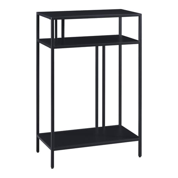 Sidobord Kumlinge 85x55x30 cm svart avlastningsbord [en.casa]