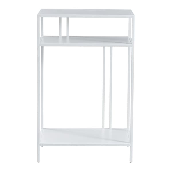 Sidobord Kumlinge 85x55x30 cm vit avlastningsbord [en.casa]