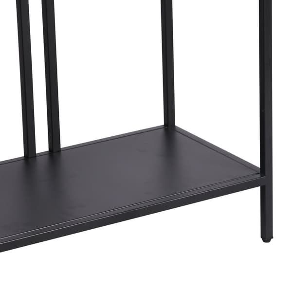 Sidobord Kumlinge 78x110x30 cm svart avlastningsbord [en.casa]