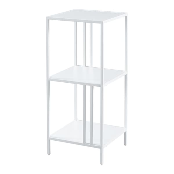 Hylla Kumlinge 80x35x35 cm stål vit [en.casa]