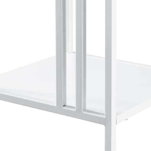 Hylla Kumlinge 80x35x35 cm stål vit [en.casa]