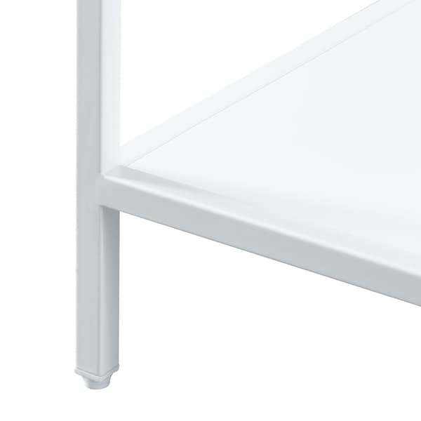 Hylla Kumlinge 80x35x35 cm stål vit [en.casa]