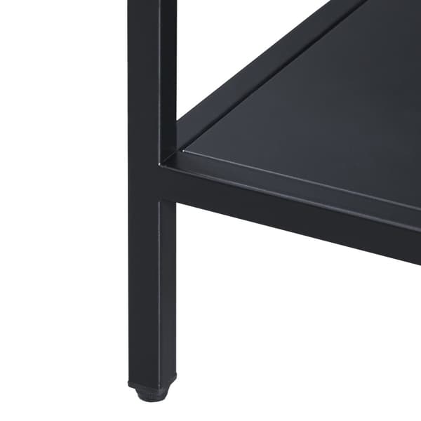 Hylla Kumlinge 80x35x35 cm stål svart [en.casa]