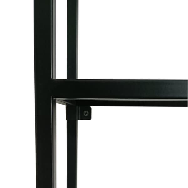 Vägghylla Jämijärvi 180x80x18 cm stål svart [en.casa]