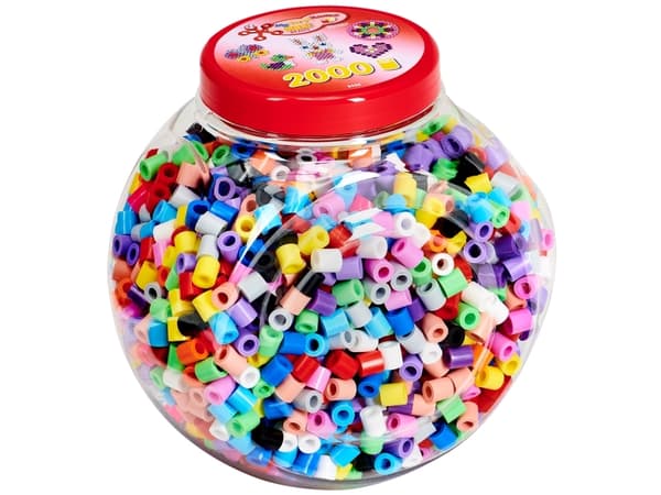 Hama 00008588, Multifärg, Tubpärla, 2000 styck