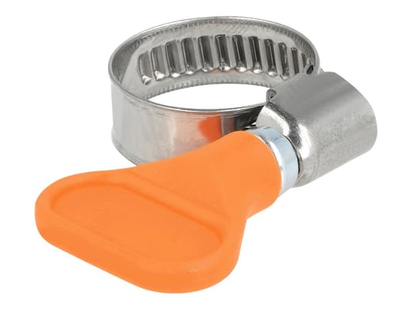 DeLOCK 19512, Butterfly clamp, Oranssi, Muovi, Ruostumaton teräs, Muovipussi, 1,2 cm, 2 cm